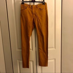 H&M Skinny Mustard Twill Pants